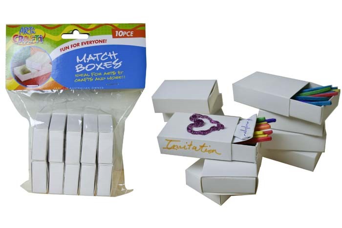 Match Boxes - White 10Pk